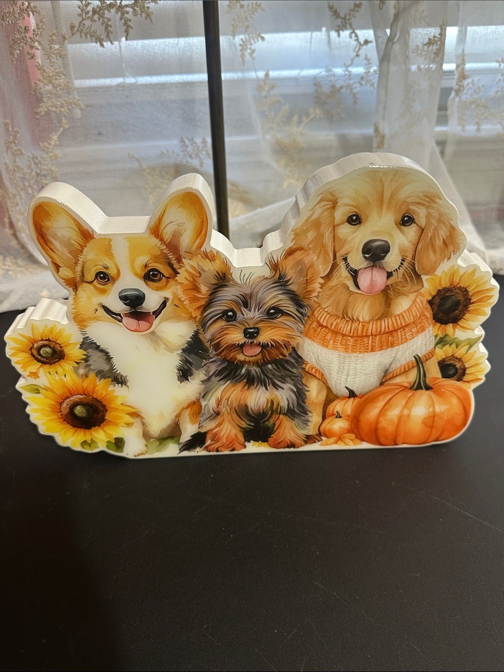 Fall doggie table decor